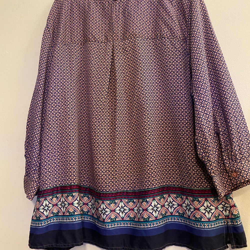 Talbots Colorful Tunic Top - Picture 2 of 5